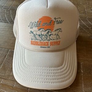 OTTO Cream and Orange Trucker Hat